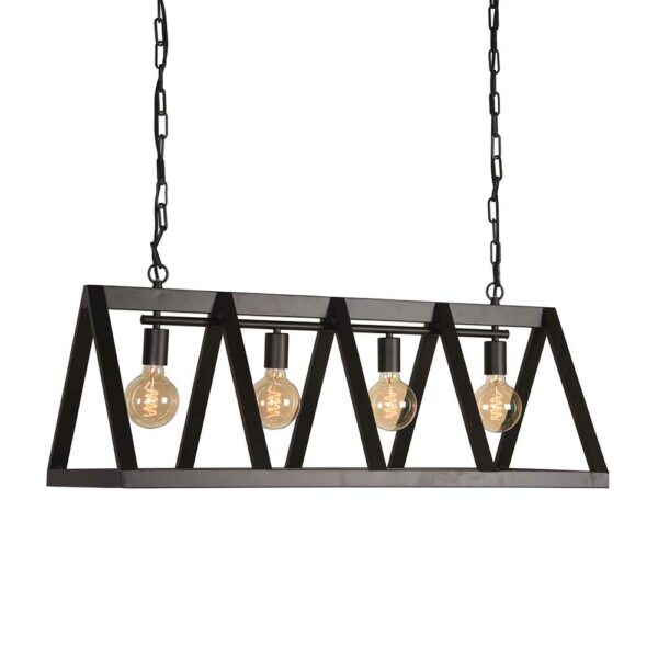 Möbel Exclusive Hängeleuchte in Schwarz 95 cm breit
