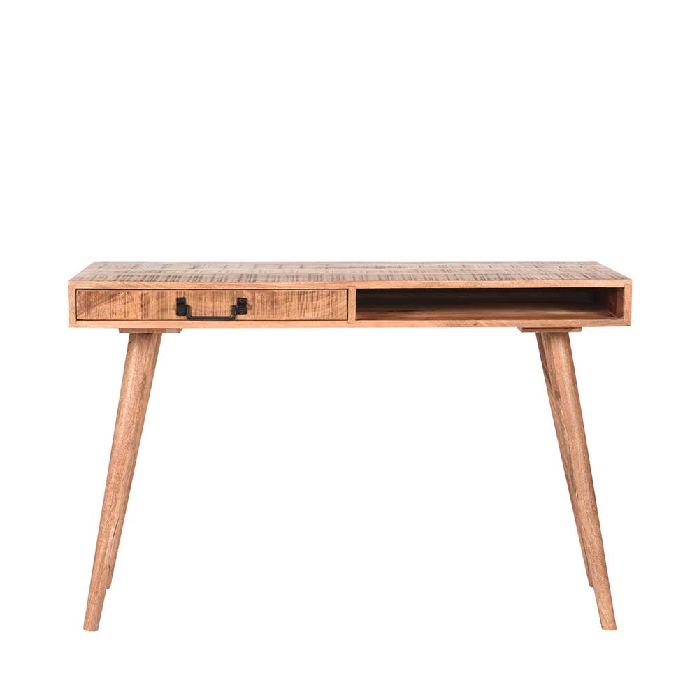 Möbel Exclusive Loft Design Schreibtisch aus Mangobaum Massivholz einer Schublade