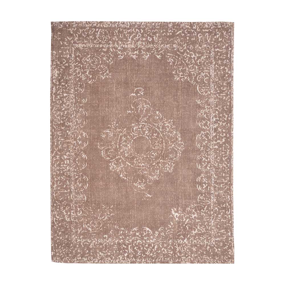 Möbel Exclusive Vintage Teppich in Schlammfarben orientalisch gemustert