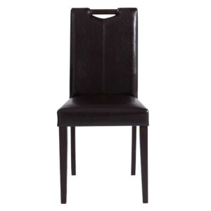Möbel4Life Stuhl Set Esszimmer aus Kunstleder Gestell aus Massivholz (2er Set)