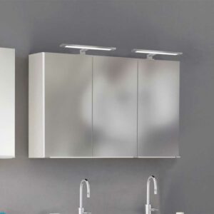 Star Möbel Badezimmer Spiegelschrank in Weiß 120 cm breit