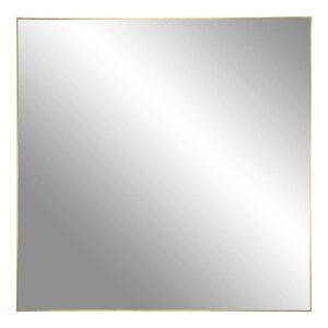 4Home Quadratischer Wandspiegel in Messingfarben Metallrahmen