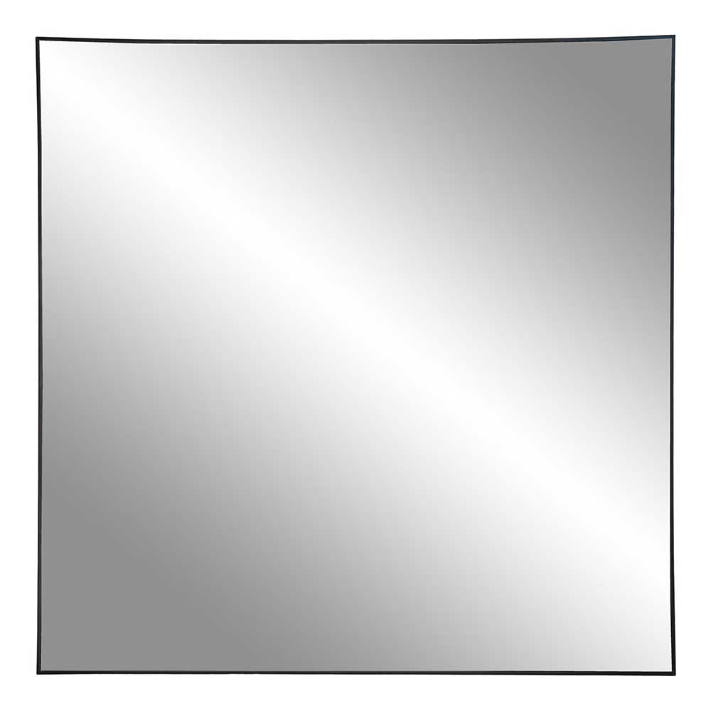 4Home Quadratischer Spiegel in Schwarz Metallrahmen