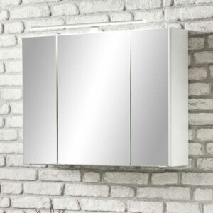 Star Möbel Bad Spiegelschrank in Weiß 80 cm breit