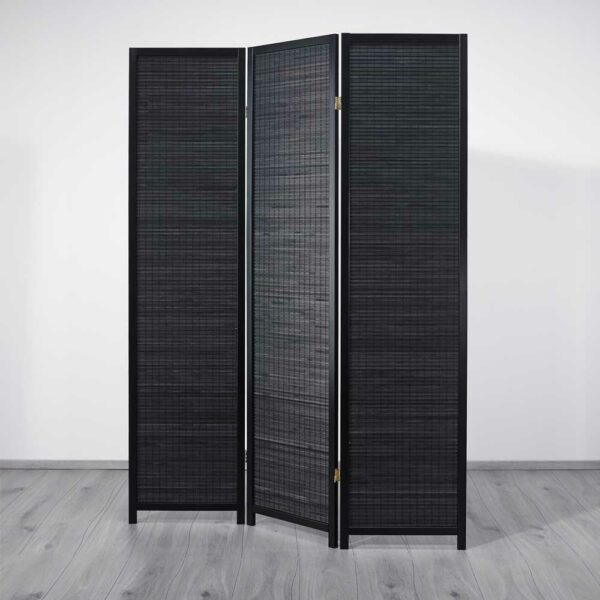 TopDesign Spanische Wand in Schwarz Kiefer Massivholz