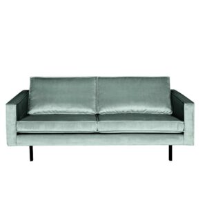 Basilicana Couch in Mintgrün samtigem Bezug