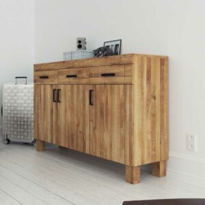 Basilicana Wildeiche Sideboard massiv geölt 160 cm breit