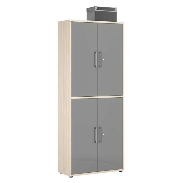 Müllermöbel Aktenschrank zum Abschließen 4 türig 222 cm hoch 90 cm breit