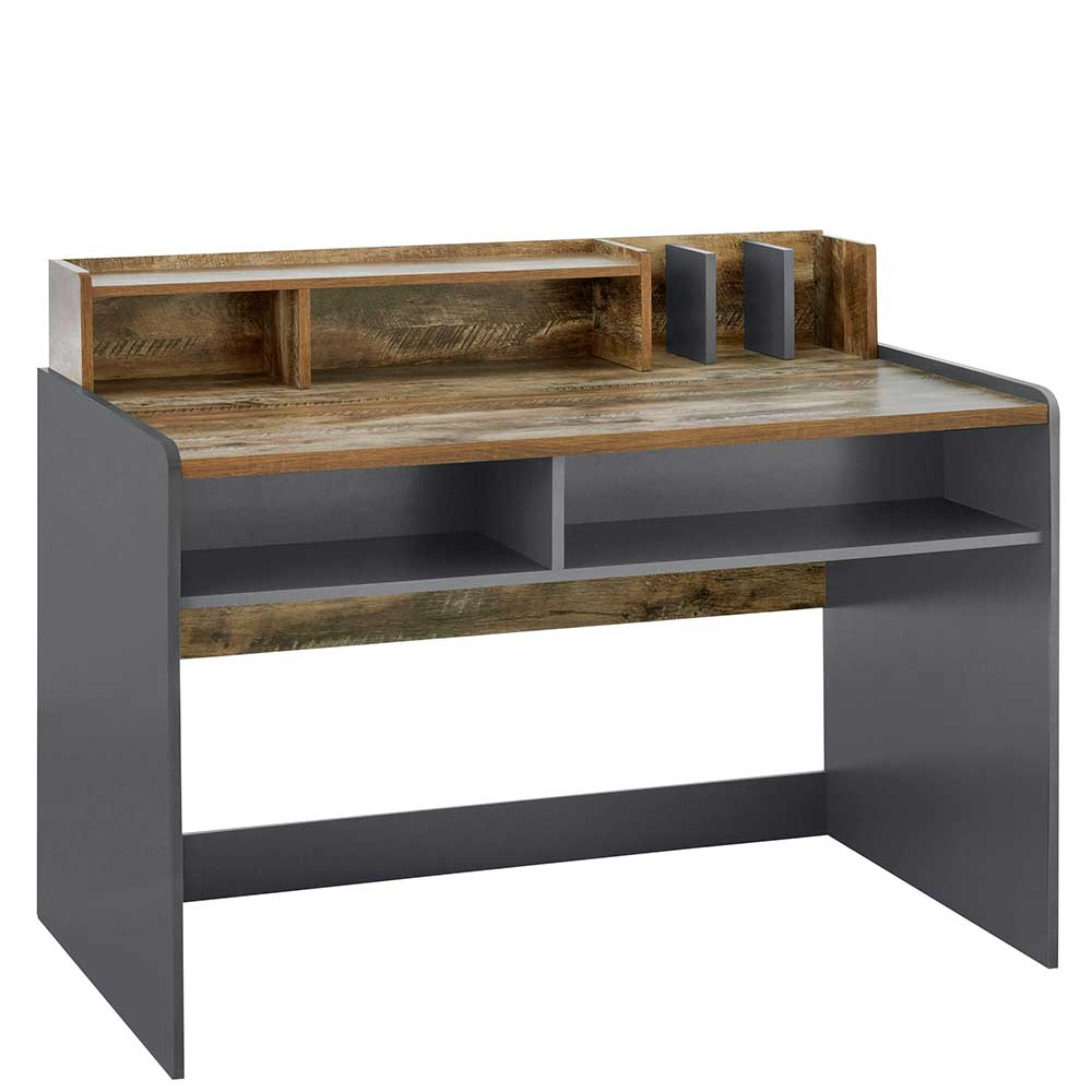 Möbel4Life Schreibtisch mit Stauraum in modernem Design 120 cm breit