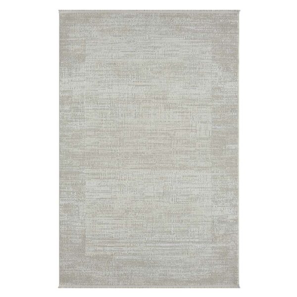 Doncosmo Teppich Rechteck Kurzflor in Cremefarben und Beige Skandi Design