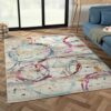 Doncosmo Farbklecks Teppich bunt 170x240 cm rechteckig modernem Design