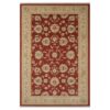 Doncosmo Kurzflorteppich orientalischer Stil in Dunkelrot Beige