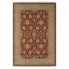 Doncosmo Dunkelroter Kurzflor Teppich im orientalischen Stil mit floralem Muster