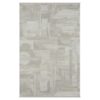 Doncosmo Gemusterter Teppich modern aus Kurzflor Cremefarben und Beige