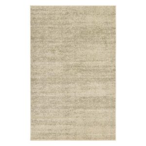 Doncosmo Melierter Wohnzimmerteppich rechteckig Beige-Braun