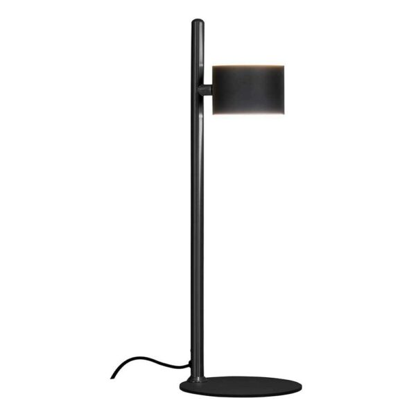 4Home Schwarze Tischlampe aus Stahl 52 cm hoch