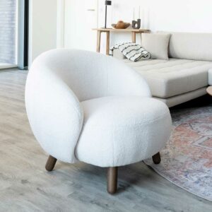 4Home Lounge Sessel in Offwhite Skandi Design