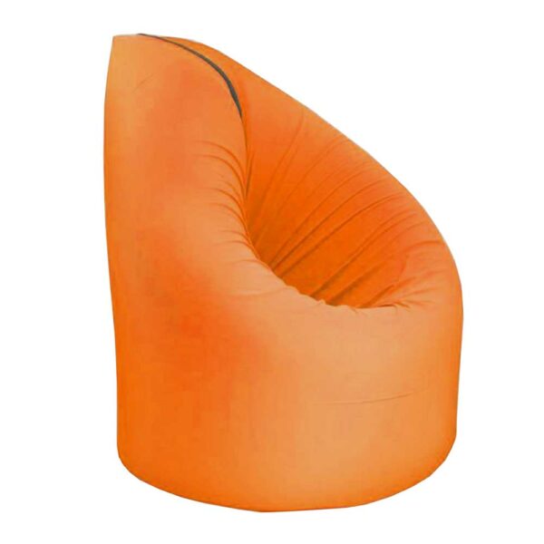 Natura Classico Jugendzimmer Sitzsack als Gästebett nutzbar Orange Grau Webstoff