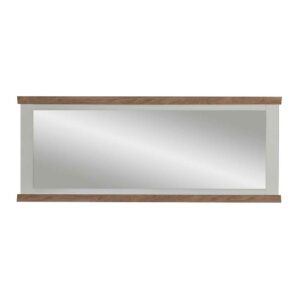 Natura Classico Landhausstilspiegel in Weiß und Eichefarben 145 cm breit