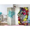 4Home Raumteiler Paravent für Jugendzimmer Graffiti Motiv