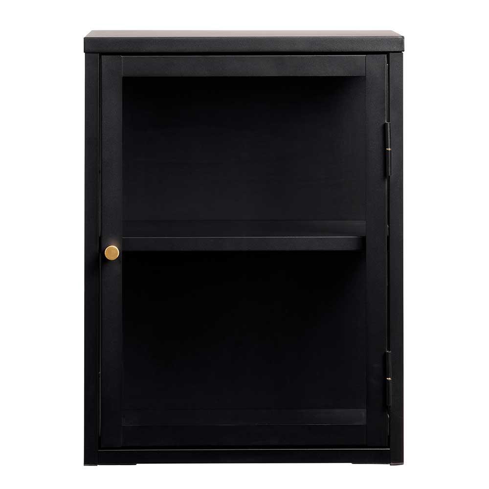 TopDesign Factory Hängevitrine in Schwarz 60 cm hoch 45 cm breit