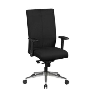 Möbel4Life Schreibtischsessel in Schwarz Webstoff Sitztiefenverstellung