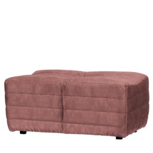 Basilicana Design Couchhocker in Rosa Samt 95 cm breit