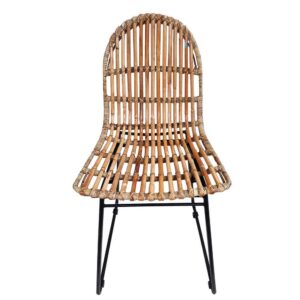 Möbel Exclusive Rattan Esszimmerstuhl Metallgestell modern (2er Set)