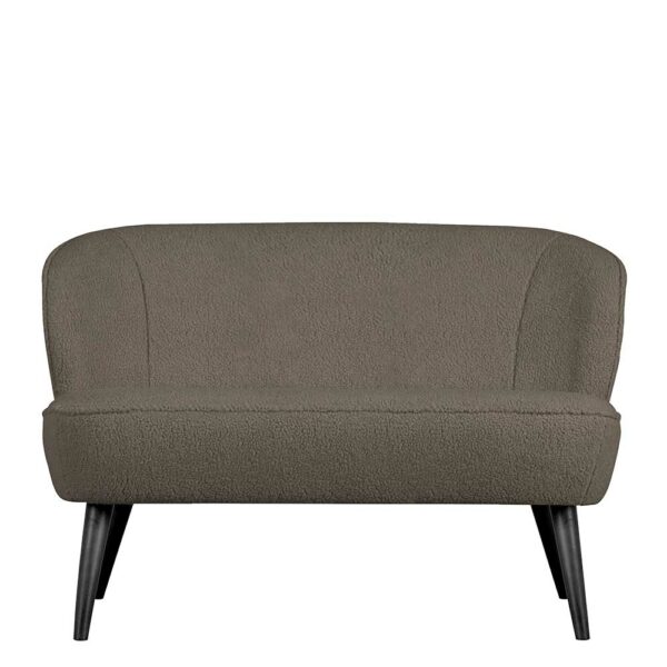 Basilicana Kleine Couch in Schlammfarben Retrostil