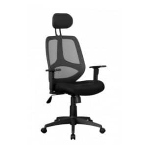 Möbel4Life Ergonomischer Bürostuhl mit Lendenwirbelstütze hoher Lehne