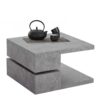 Möbel4Life Designercouchtisch in Beton Grau schwenkbarer Tischplatte