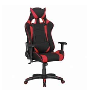Möbel4Life Computerspiel Stuhl in Schwarz & Rot verstellbarer Rückenlehne