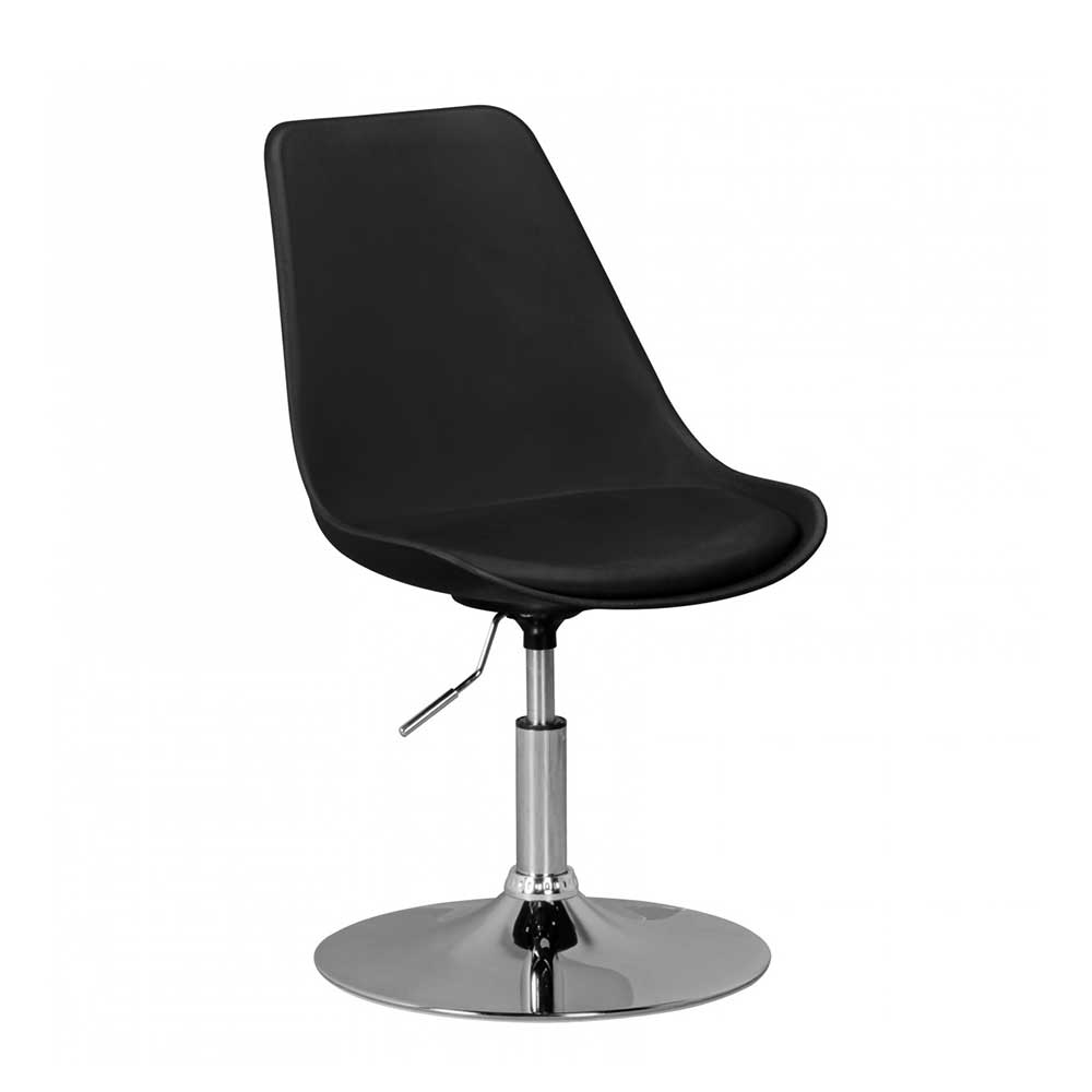 Möbel4Life Retro Schreibtischstuhl mit Schalensitz höhenverstellbar