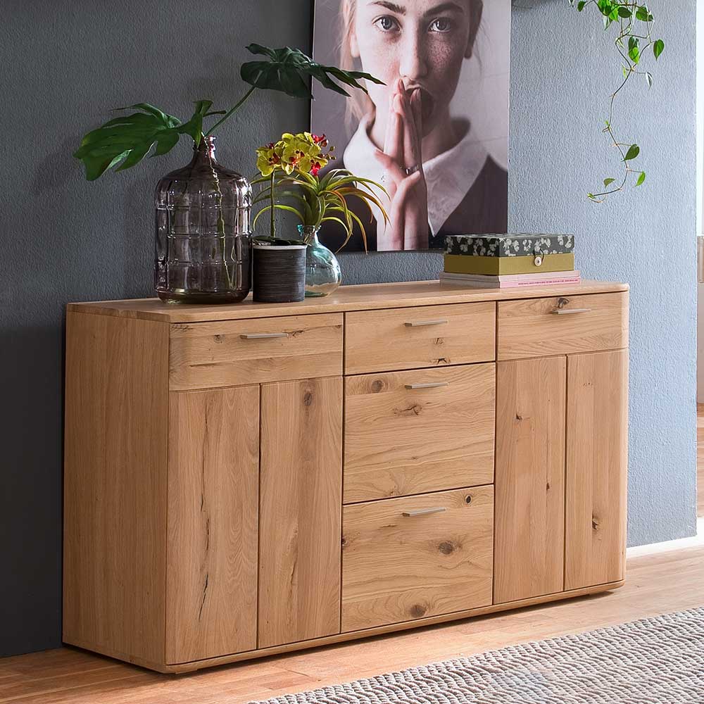 TopDesign Sideboard in Eiche Bianco 150 cm breit