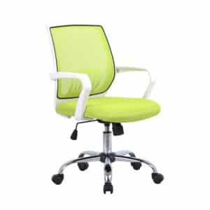 BestLivingHome Schreibtischsessel in Grün und Weiß modern
