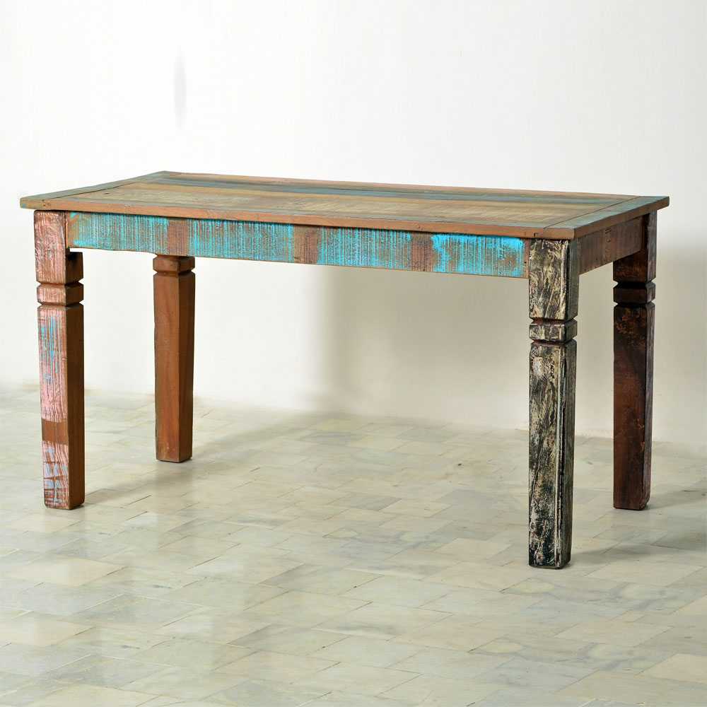 Möbel Exclusive Esszimmertisch aus Massivholz Shabby Chic