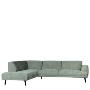 Basilicana Wohnzimmer Couch L Form Bezug aus Struktursamt