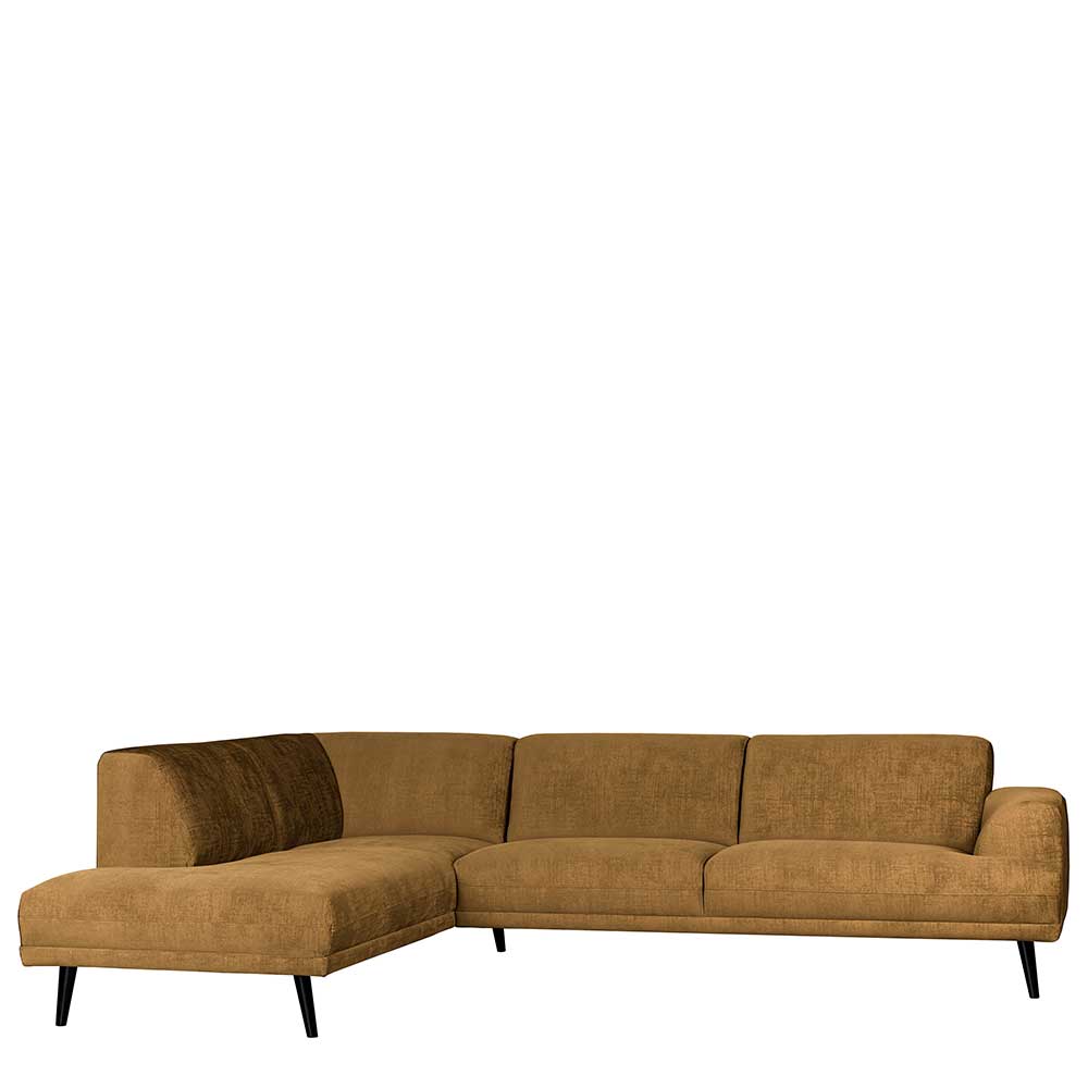 Basilicana Sofa Eckgarnitur in Ocker 278 cm breit