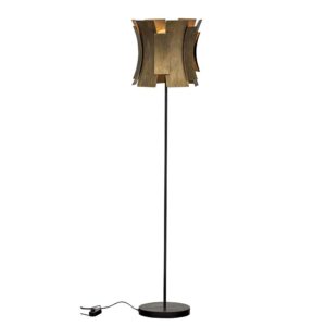 Basilicana Moderne Stehlampe Metall Messingfarben Antik 144 cm hoch