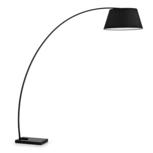 4Home Bogen Stehlampe in Schwarz 50 cm breit