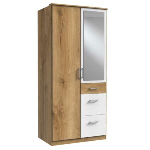 Star Möbel Schrank Gästezimmer modern mit Spiegeltür drei Schubladen