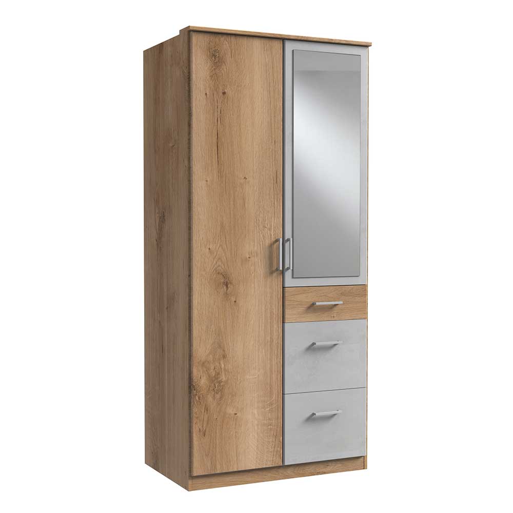 Star Möbel Jugend Kleiderschrank modern mit Spiegeltür drei Schubladen