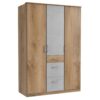 Star Möbel Drehtürenschrank mit Schubladen in modernem Design 199 cm hoch