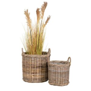 4Home Korb Set Rattan im Landhausstil zweiteilig (zweiteilig)