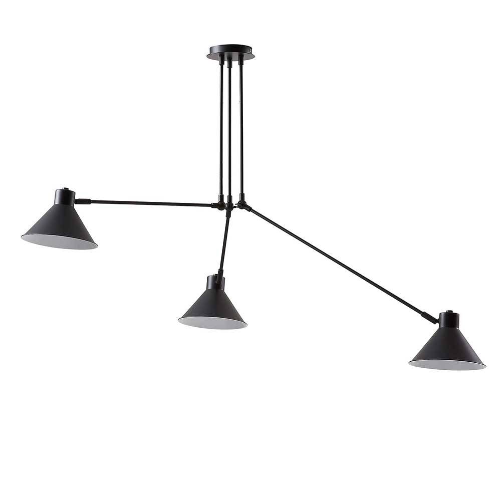 4Home Gelenkarm Lampe in Schwarz Metall