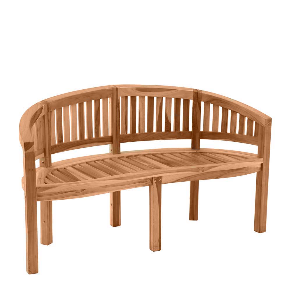 iMöbel Gartenbank aus Teak Massivholz 150 cm breit