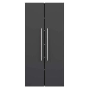 Möbel4Life Moderner Badhochschrank in Anthrazit die Wandmontage