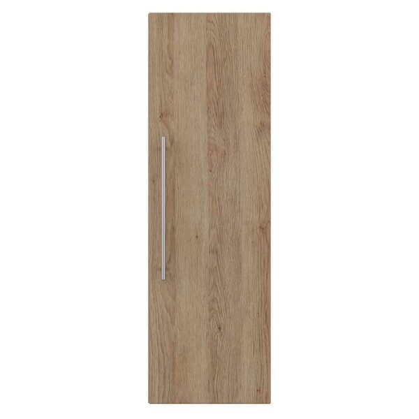 Möbel4Life Holzoptik Bad Midischrank in Eiche hell 105 cm hoch - 33 cm breit