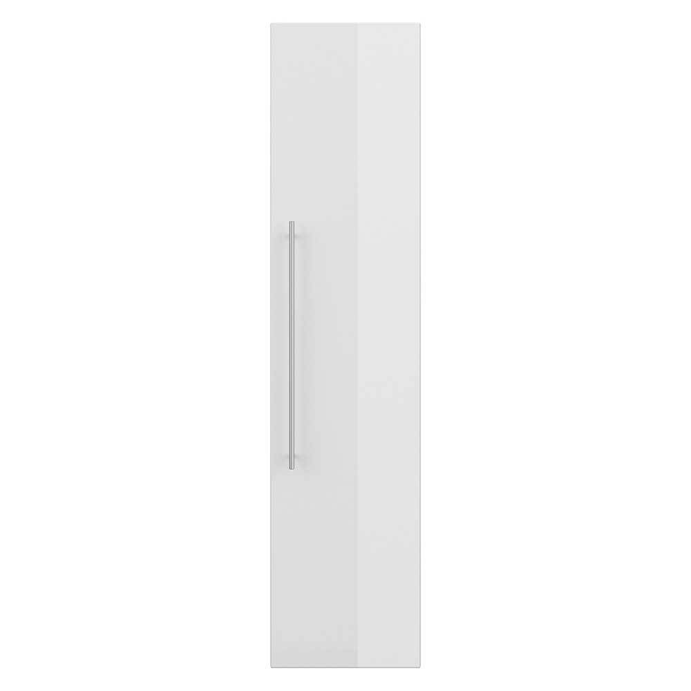 Möbel4Life Hochschrank für Badezimmer in Weiß Hochglanz eintürig