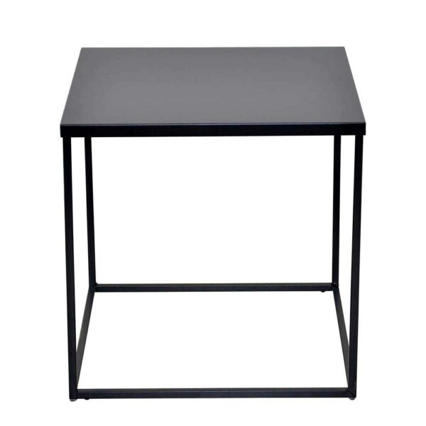 Möbel4Life Metall Wohnzimmertisch in Schwarz 45x45 cm